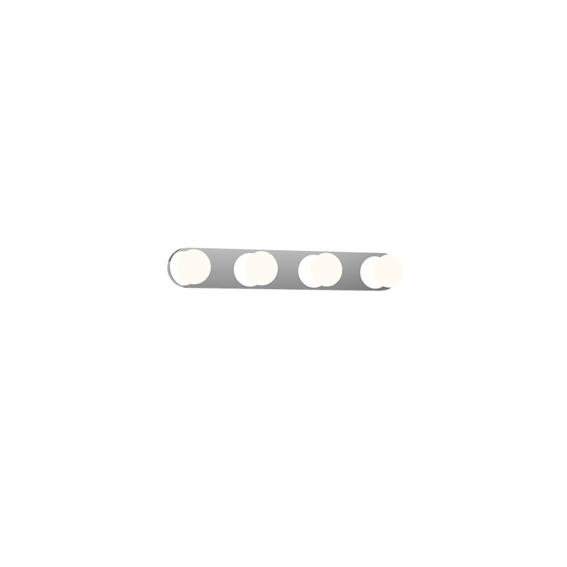 Rezz 4 - Light LED Bath Bar, Chrome