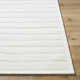 Rectangle Polett Striped Hand Tufted Wool Area Rug in Beige
