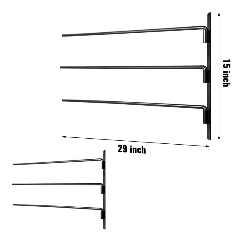 73.7cm W Steel Wall Mounted Shelving Unit