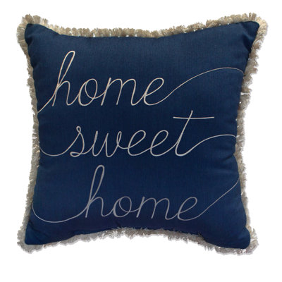 Fringed Sunbrella® Outdoor Throw Pillow