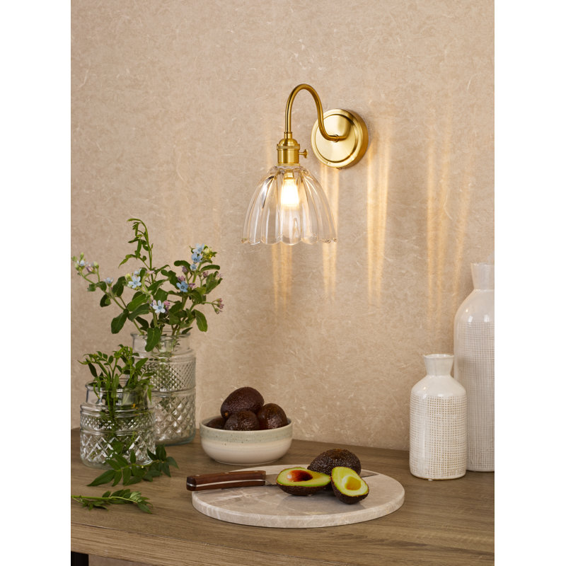 Wall Light, Natural Brass