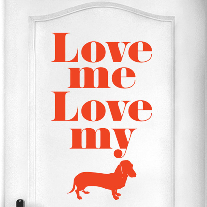 Animals Wall Decal, Orange