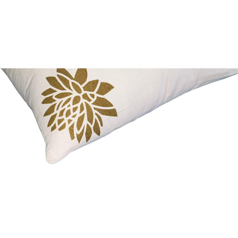 Floral Cotton Throw Pillow