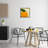 Bright Orange Fruit Framed Floater Canvas Wall Art by Daniela Santiago-219051329-219051330