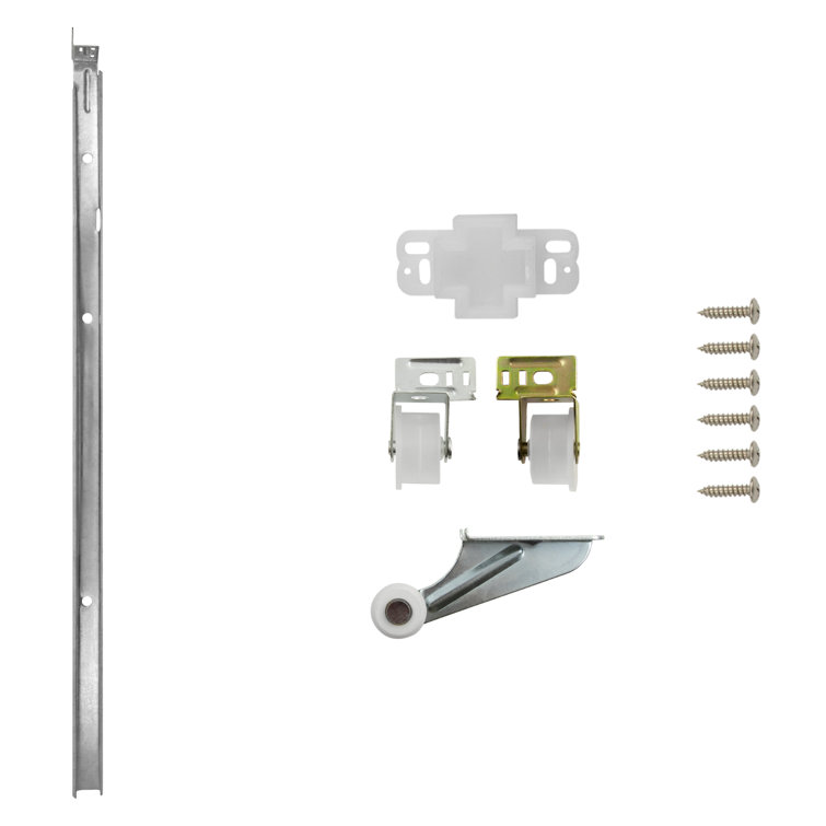 Drawer Slide Center Mount Mono Rail 3/4 Extension Adjustable Length Cadmium Finish