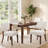 19" Seat Height Parsons Upholstered Dining Chair, Solid Wood Legs-811411513
