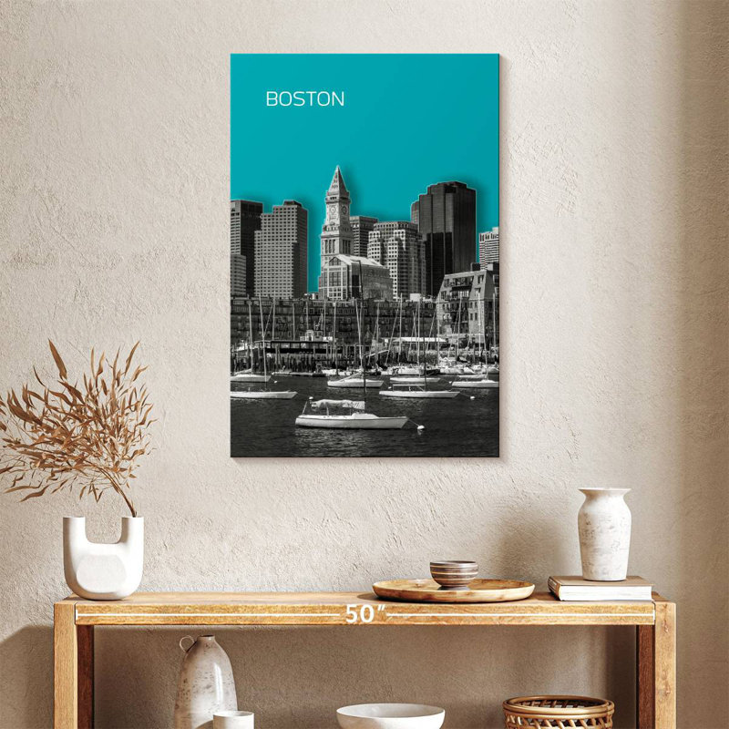 Horizon moderne de Sirci à Boston, H 36 po x l 24 po