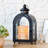 11.22'' H Metal Tabletop Lantern with Candle Included-864427632