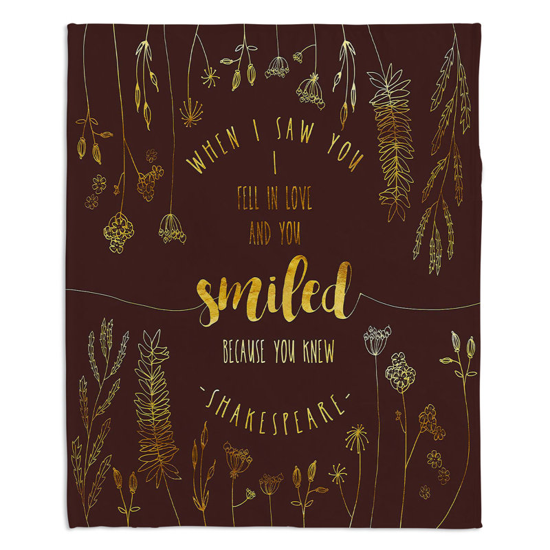  «When I Saw You Throw», l 68 po x L 80 po, Chocolat / or
