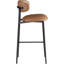 Tabouret de bar rembourré en cuir Lupita-840074843-840074840