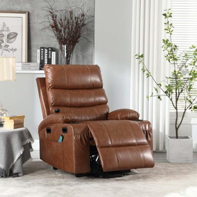 Electric Power Lift Recliner Chair Sofa for Elderly with lumber heat -  Inbox Zero, F704F3C68CC745D0B70EEB2D9953B3E5