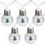 10 ampoules B / O à DEL blanc chaud et lumières d'arbre de Noël 10 fils - fil transparent de 3,25 pi