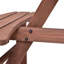 Porte-outils 66,9 po Ensemble de banc de table de pique-nique rond en bois massif avec trou pour parasol