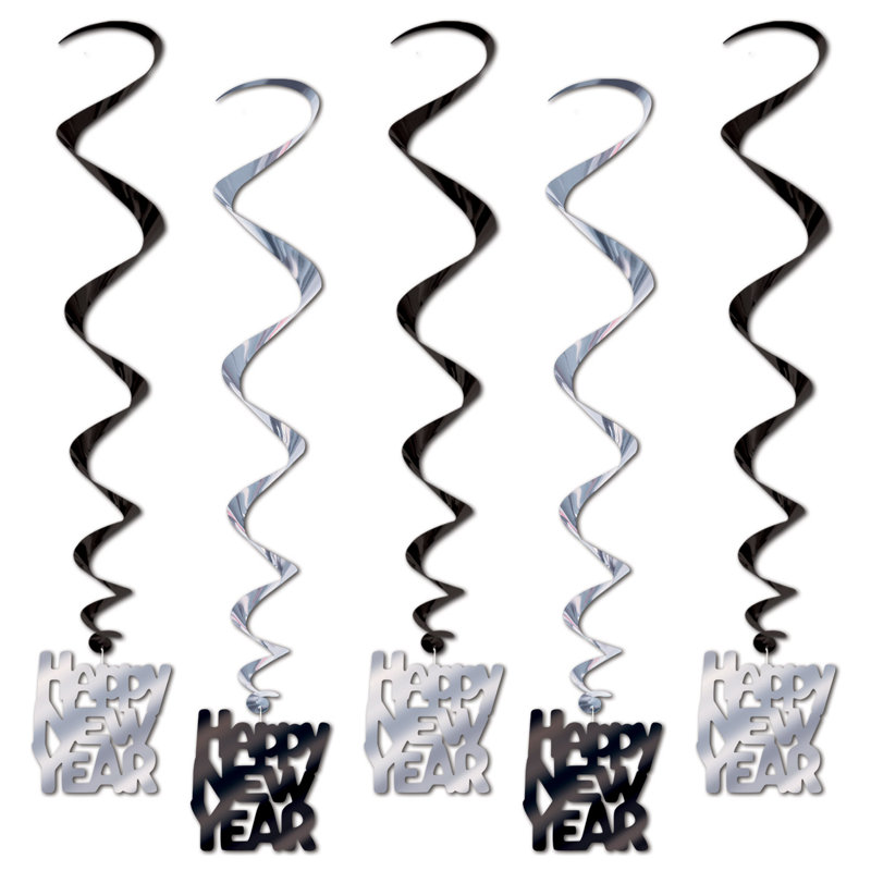 Whirl New Years, Noir / argent