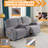 Wald Stretch Jacquard Recliner Chair Loveseat Couch With Console Cover-1293000060