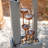 Red Barrel Studio® 38" Tall Metal Sculptural Multi-Tier Flower Water Fountain, Gray and Bronze