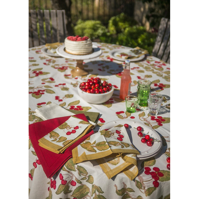 Cherry Cotton Square Napkins