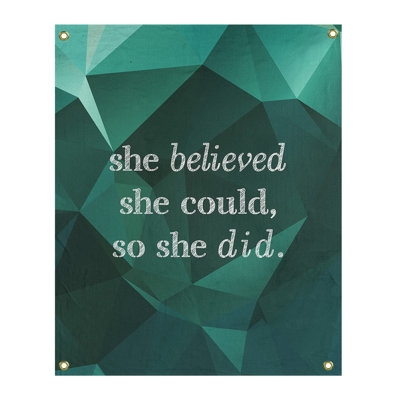 Tapisserie de citation pour femmes en polyester en faux gemme