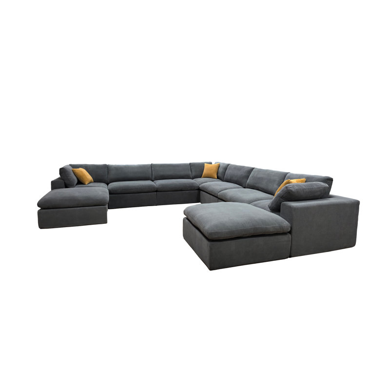 Canapé modulaire Millsston, Gris clair