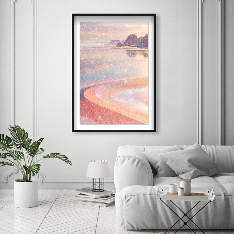 Coastal Dream Framed Graphic Art, 37.5"H x 25.5"W, Black Shadowbox