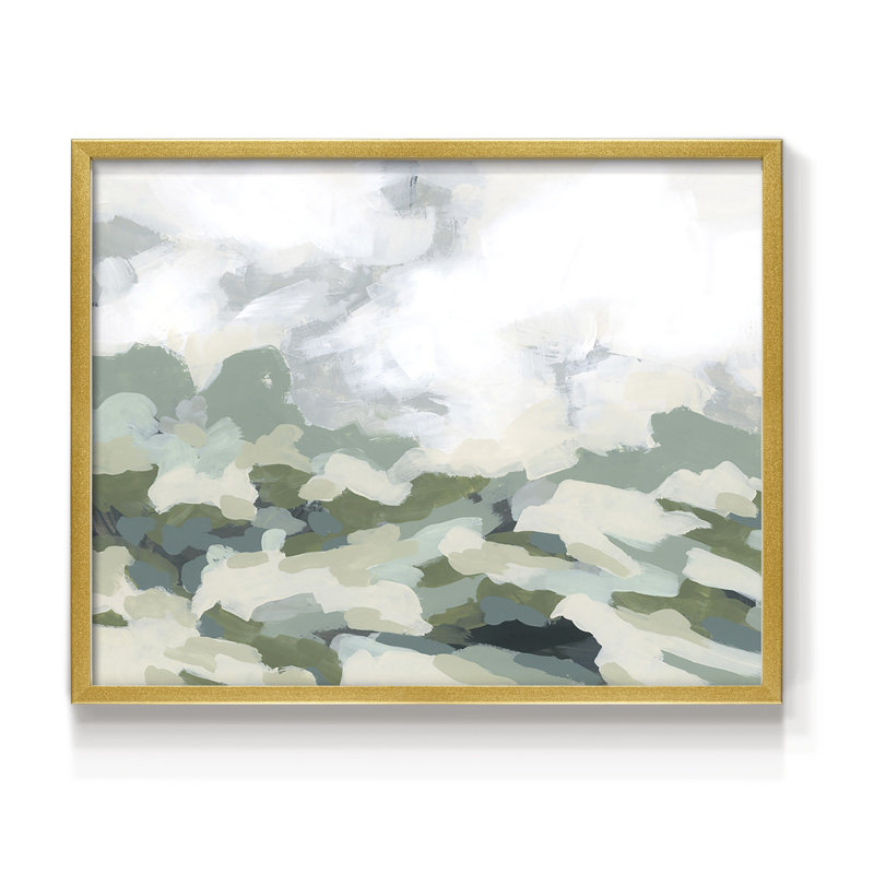 Verdant Hillside II -Framed Print - Restickable, 8" H x 10" W