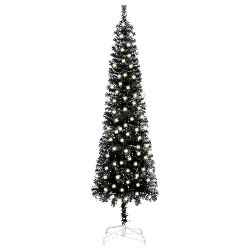 Arbre de Noël en PVC noir 7,9 pi Vidaxl