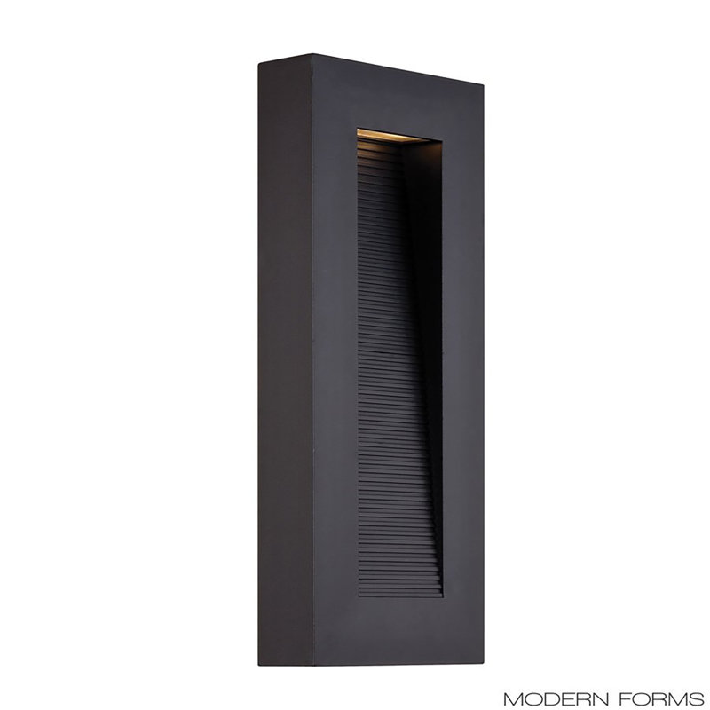 Urban LED Outdoor Wall Light, Black