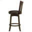 Chaise de bar pivotante en bois
