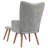 Khody Upholstered Armchair with Ottoman-583517155