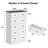 5 Drawer Dresser With Marble Pattern Countertop