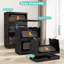 Armoire de rangement pliable 24 po avec portes magnétiques et roues verrouillables-1495422105
