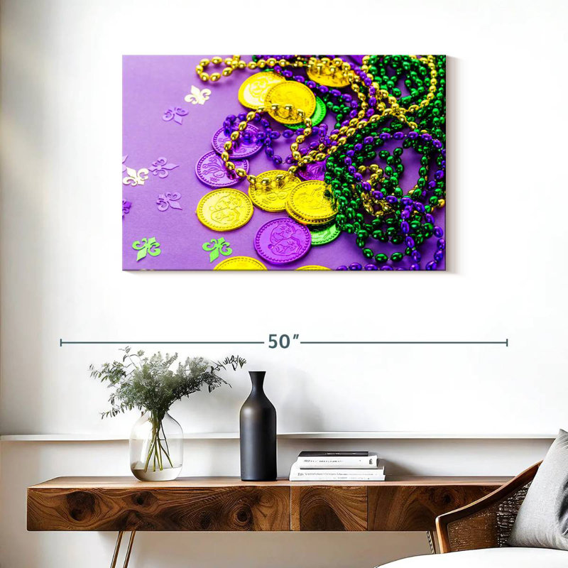 Lelend Mardi Gras Ornaments, 24'' H x 36'' W