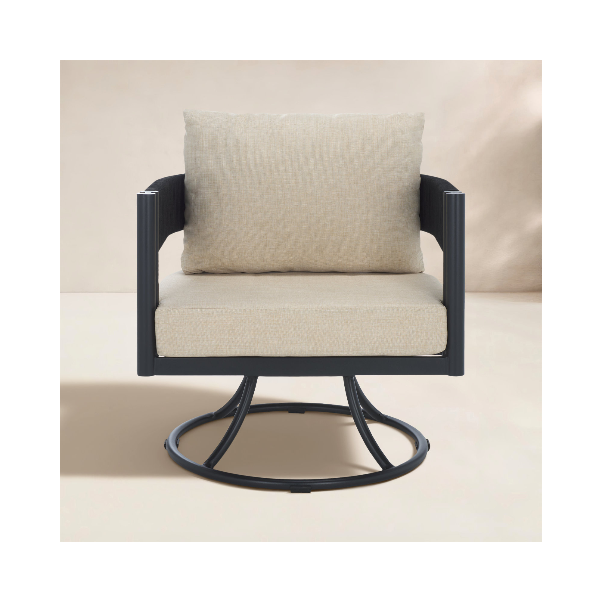 Viola Swivel Chair, Taupe