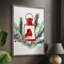 «Christmas Holiday», art encadré CECL XXIV, bois massif XMA170628-1550523749