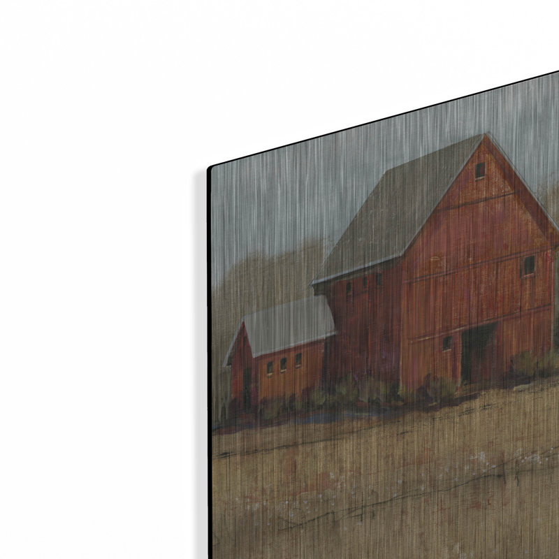 «Barn View II» par Tim O'Toole, art mural en métal, H 16 po x l 12 po