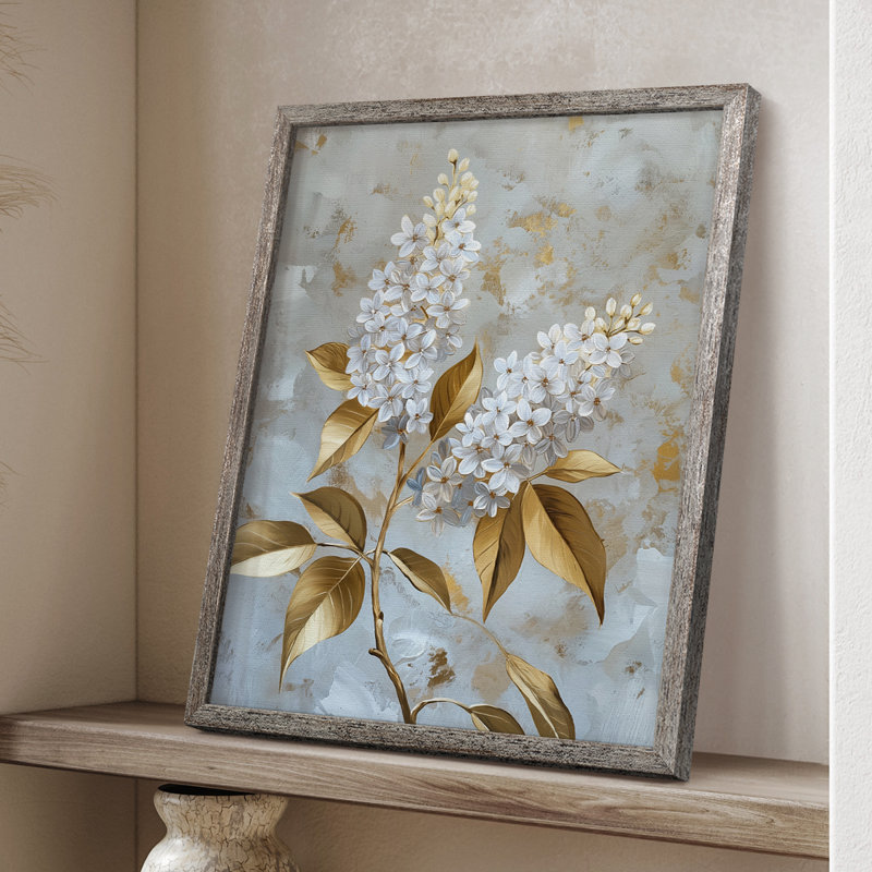 Reproduction encadrée FLORAL Series CCLXII - bois massif, H 11 po x l 9 po