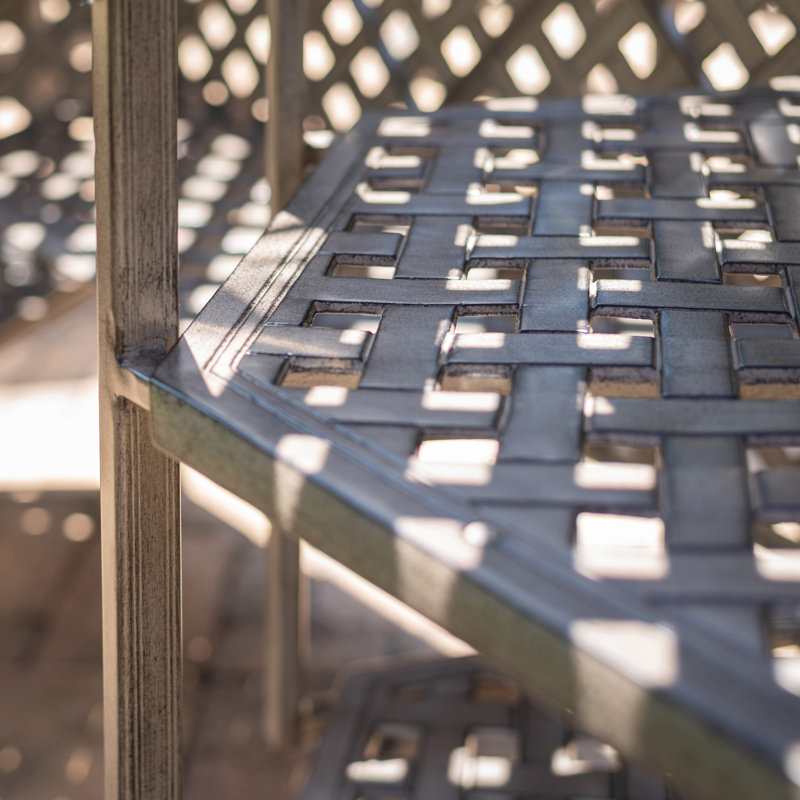 Table de bar Cast Alumnim Weave