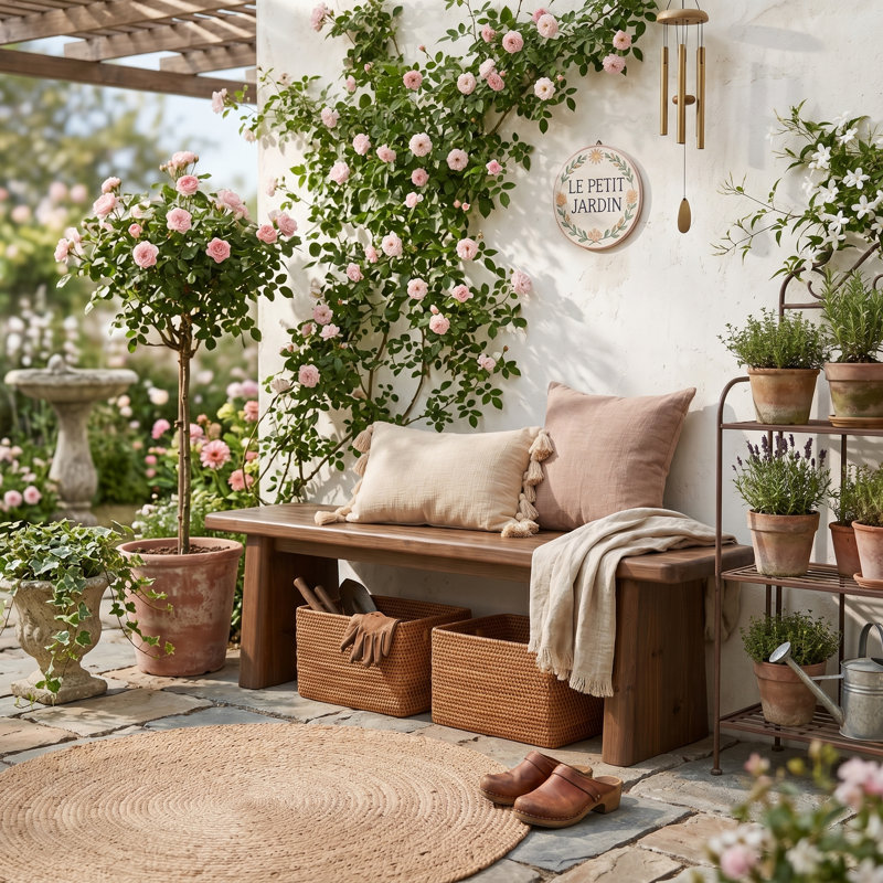 55.1" Solid Wood Bench, Rustic Entryway Bench
