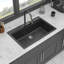 Évier de cuisine à quartz - Évier de cuisine encastré en granite 30 po x 22 po x 10 po-114728499