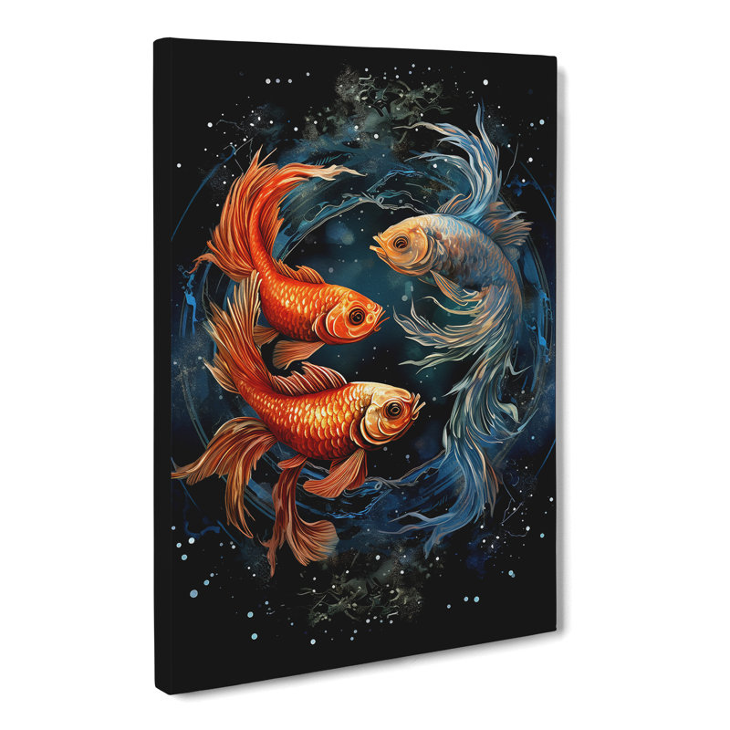 Pices Fish Informel - Wrapped Canvas, 76cm H x 50cm W x 3cm D