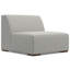 Grand canapé modulaire en L gris pâle 2 places Rex pour salon, style moderne avec accoudoirs très larges-98294390