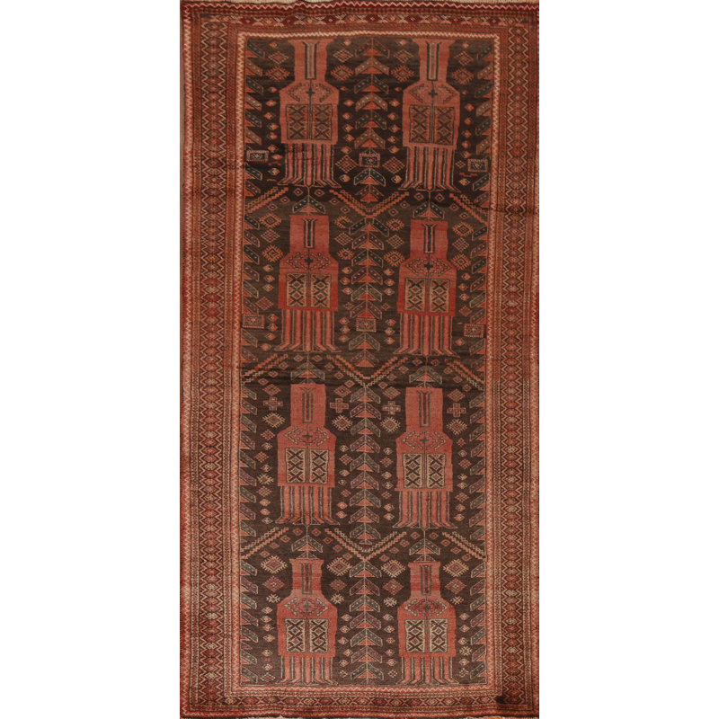 Tapis traditionnel fait à la main 4 pi x 9 pi