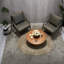 Chaises d'appoint Comfort, structure en similicuir en métal, salon industriel moderne