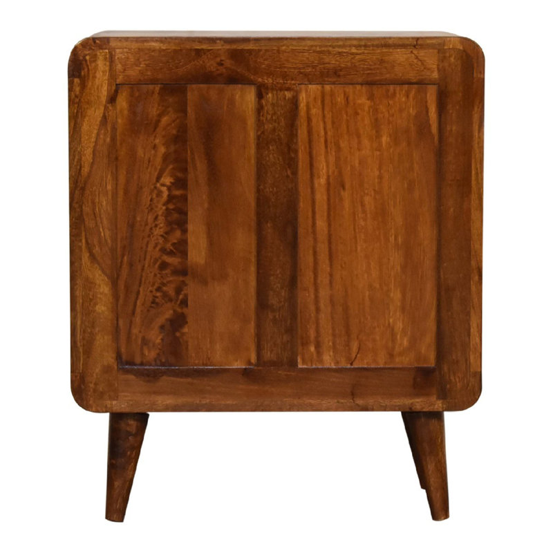 Commode courbée Woodmini, 3 tiroirs, pieds nordiques