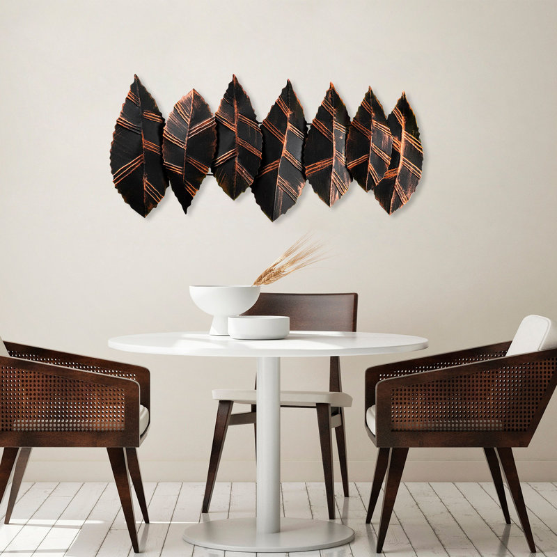 Handmade Decorative Metal Wall Accessory, 20.5 x 44.9 inches | 100% Metal, Thickness: 0.06 inches | Unique Hand-Painted Design, Perfect for Home Decor, Adds Style & Character to Any Room | Easy Wall Mounting Included