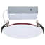 13 Watt LED Fire Rated 6 Inch Direct Wire Slim Fit Flat Face Downlight Round Shape White Finish CCT Selectable 120 Volts Dimmable
