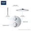 Ensemble de garniture de robinet thermostatique de douche à 2 poignées à deux fonctions GROHE Grohtherm-73198556