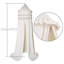 Lit à baldaquin avec volants en coton pour suspendre un filet de rideau de tente pour lire un coin-lit Hideaway Bedding Decor (beige)-122911930