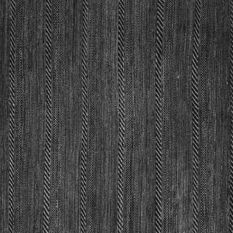 Tapis gris en chenille / polyester tissé à la machine Prochaska, Carré 5 pi