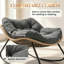 Fauteuil à bascule surdimensionné pour l'intérieur et l'extérieur avec coussin-133994968